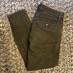 Green/tan GAP Always Skinny 25/0